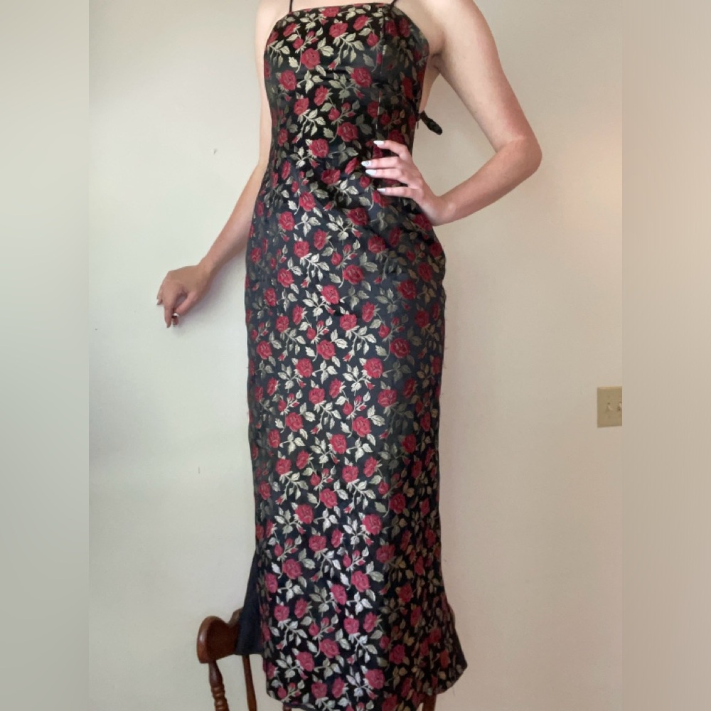 Vintage Jessica McClintock Gunne Sax Gothic Form Fitting Dress